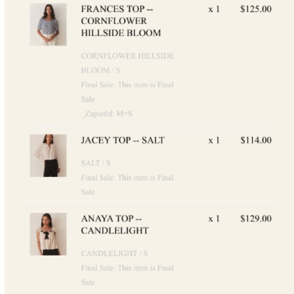 NWT • doen blouse bundle